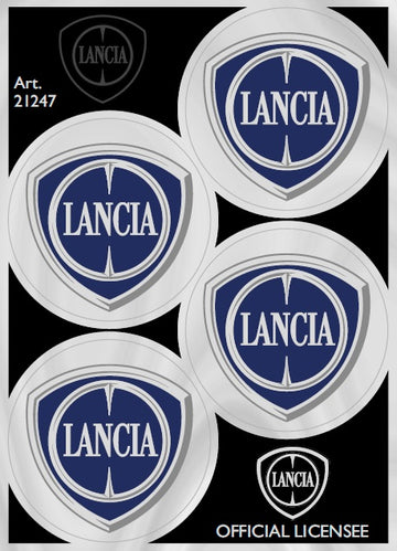 Lancia Adesivi Chrome Tabs 94X131mm 4 LOGHI